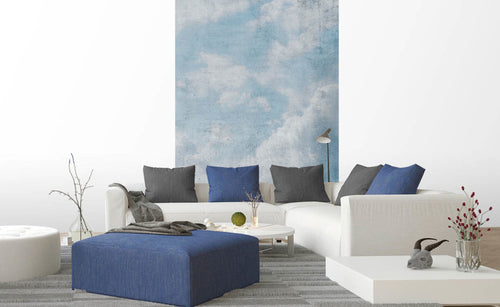 Dimex Blue Clouds Abstract Fotobehang 150x250cm 2 banen sfeer | Yourdecoration.nl