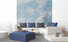 Dimex Blue Clouds Abstract Fotobehang 225x250cm 3 banen sfeer | Yourdecoration.nl