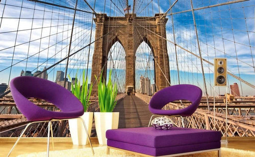 Dimex Brooklyn Bridge Fotobehang 375x250cm 5 banen Sfeer | Yourdecoration.nl