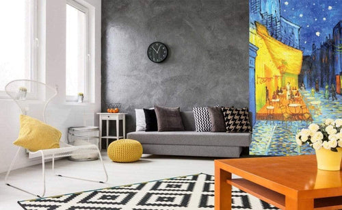 Dimex Cafe Terrace Fotobehang 150x250cm 2 banen Sfeer | Yourdecoration.nl