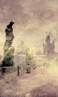 Dimex Charles Bridge Abstract I Fotobehang 150x250cm 2 banen | Yourdecoration.nl