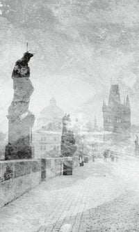 Dimex Charles Bridge Abstract II Fotobehang 150x250cm 2 banen | Yourdecoration.nl