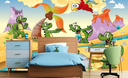 Dimex Crocodiles Fotobehang 375x250cm 5 banen Sfeer | Yourdecoration.nl