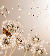 Dimex Dandelions and Butterfly Fotobehang 225x250cm 3 banen | Yourdecoration.nl