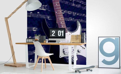 Dimex Electric Guitar Fotobehang 225x250cm 3 banen Sfeer | Yourdecoration.nl