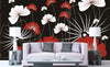 Dimex Flowers on Black Fotobehang 375x250cm 5 banen Sfeer | Yourdecoration.nl