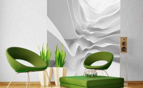 Dimex Futuristic Wave Fotobehang 225x250cm 3 banen Sfeer | Yourdecoration.nl