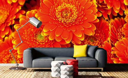 Dimex Gerbera Fotobehang 375x250cm 5 banen Sfeer | Yourdecoration.nl