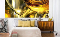 Dimex Golden Wires Fotobehang 375x150cm 5 banen Sfeer | Yourdecoration.nl