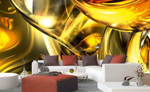 Dimex Golden Wires Fotobehang 375x250cm 5 banen Sfeer | Yourdecoration.nl