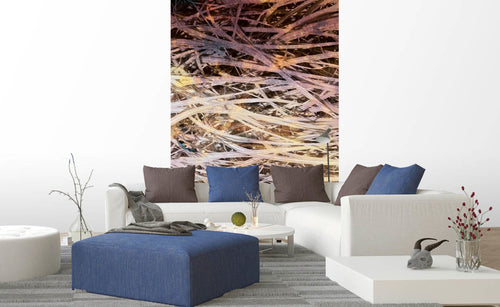Dimex Hay Abstract I Fotobehang 150x250cm 2 banen sfeer | Yourdecoration.nl