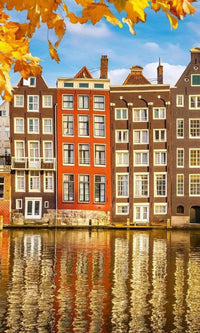 Dimex Houses in Amsterdam Fotobehang 150x250cm 2 banen | Yourdecoration.nl