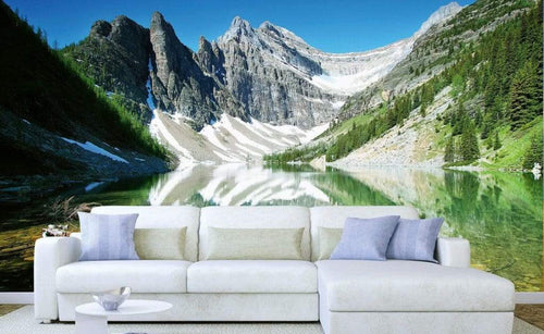 Dimex Lake Agnes Fotobehang 375x250cm 5 banen Sfeer | Yourdecoration.nl