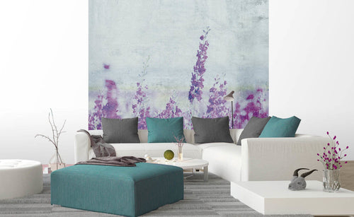 Dimex Lavender Abstract Fotobehang 225x250cm 3 banen sfeer | Yourdecoration.nl