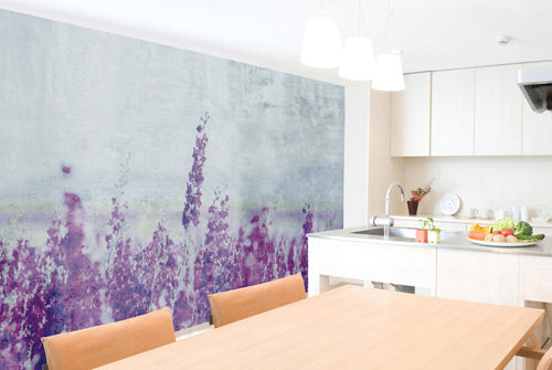 Dimex Lavender Abstract Fotobehang 375x250cm 5 banen sfeer | Yourdecoration.nl