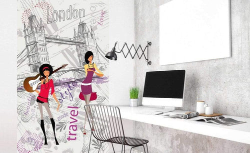 Dimex London Style Fotobehang 150x250cm 2 banen Sfeer | Yourdecoration.nl