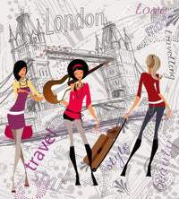 Dimex London Style Fotobehang 225x250cm 3 banen | Yourdecoration.nl