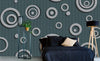 Dimex Metal Circles Fotobehang 375x250cm 5 banen Sfeer | Yourdecoration.nl