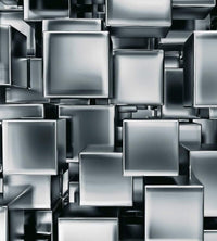 Dimex Metal Cubes Fotobehang 225x250cm 3 banen | Yourdecoration.nl