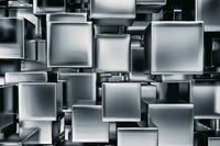 Dimex Metal Cubes Fotobehang 375x250cm 5 banen | Yourdecoration.nl