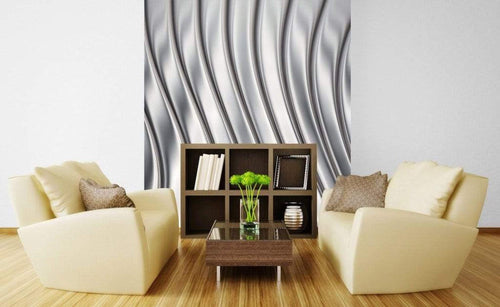 Dimex Metal Strips Fotobehang 225x250cm 3 banen Sfeer | Yourdecoration.nl