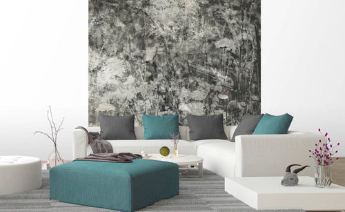Dimex Nature Gray Abstract Fotobehang 225x250cm 3 banen sfeer | Yourdecoration.nl