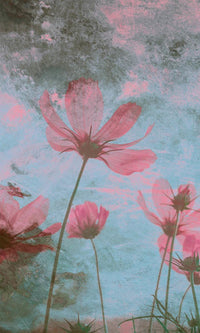 Dimex Pink Flower Abstract Fotobehang 150x250cm 2 banen | Yourdecoration.nl