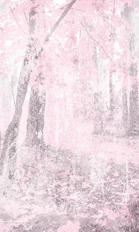 Dimex Pink Forest Abstract Fotobehang 150x250cm 2 banen | Yourdecoration.nl