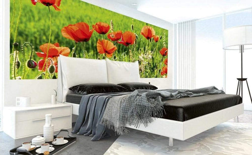 Dimex Poppy Field Fotobehang 375x150cm 5 banen Sfeer | Yourdecoration.nl