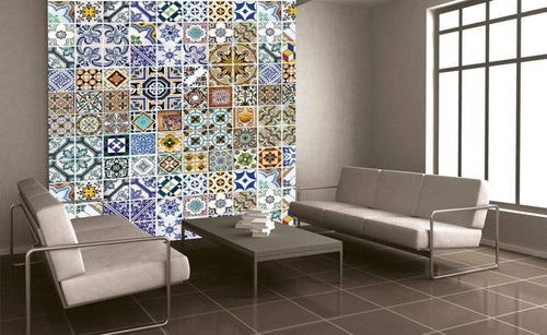 Dimex Portugal Tiles Fotobehang 225x250cm 3 banen Sfeer | Yourdecoration.nl
