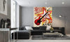 Dimex Red Guitar Fotobehang 150x250cm 2 banen Sfeer | Yourdecoration.nl