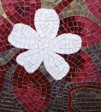 Dimex Red Mosaic Fotobehang 225x250cm 3 banen | Yourdecoration.nl
