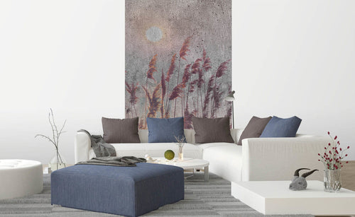 Dimex Reed Abstract Fotobehang 150x250cm 2 banen sfeer | Yourdecoration.nl
