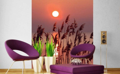 Dimex Reed Fotobehang 225x250cm 3 banen Sfeer | Yourdecoration.nl