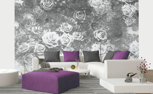 Dimex Roses Abstract II Fotobehang 375x250cm 5 banen sfeer | Yourdecoration.nl