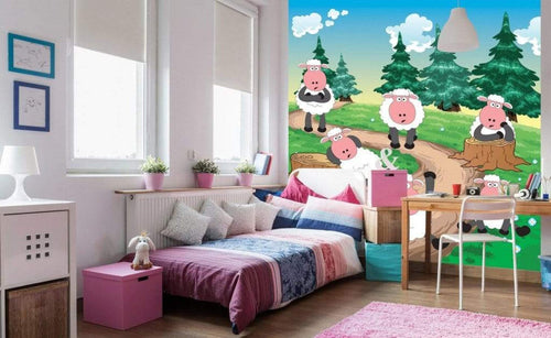 Dimex Sheep Fotobehang 225x250cm 3 banen Sfeer | Yourdecoration.nl