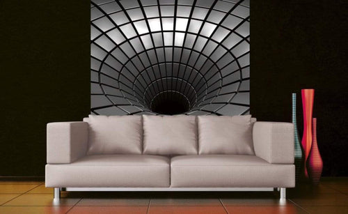 Dimex Silver Hole Fotobehang 225x250cm 3 banen Sfeer | Yourdecoration.nl