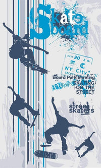 Dimex Skate Fotobehang 150x250cm 2 banen | Yourdecoration.nl