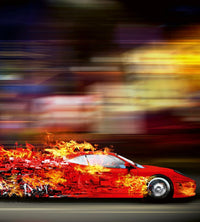 Dimex Speeding Car Fotobehang 225x250cm 3 banen | Yourdecoration.nl