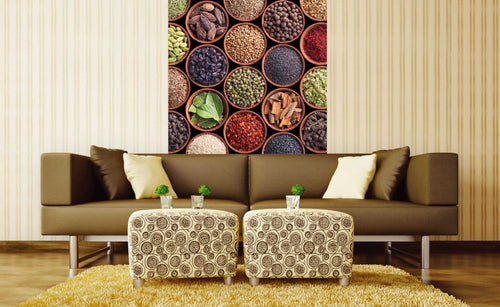 Dimex Spice Bowls Fotobehang 150x250cm 2 banen Sfeer | Yourdecoration.nl