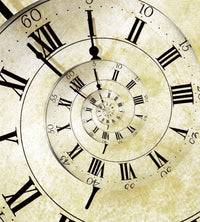 Dimex Spiral Clock Fotobehang 225x250cm 3 banen | Yourdecoration.nl