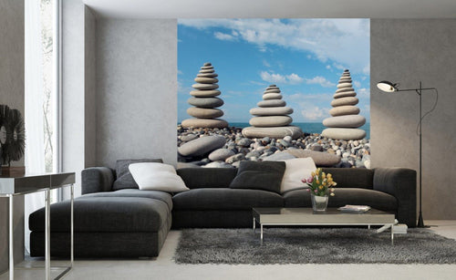 Dimex Stack of Stones Fotobehang 225x250cm 3 banen Sfeer | Yourdecoration.nl