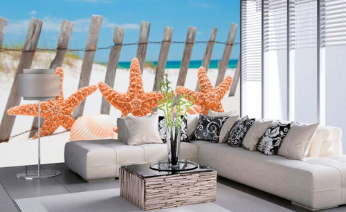 Dimex Starfish Fotobehang 375x250cm 5 banen Sfeer | Yourdecoration.nl