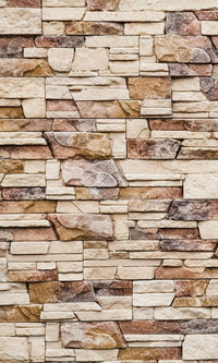 Dimex Stone Wall Fotobehang 150x250cm 2 banen | Yourdecoration.nl