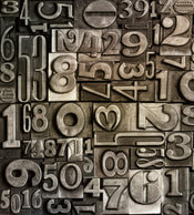 Dimex Typeset Fotobehang 225x250cm 3 banen | Yourdecoration.nl
