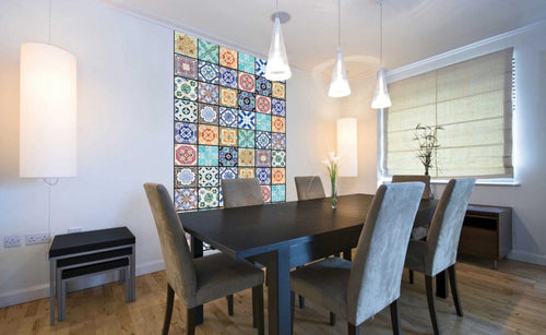 Dimex Vintage Tiles Fotobehang 150x250cm 2 banen Sfeer | Yourdecoration.nl