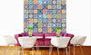 Dimex Vintage Tiles Fotobehang 225x250cm 3 banen Sfeer | Yourdecoration.nl