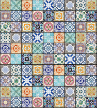Dimex Vintage Tiles Fotobehang 225x250cm 3 banen | Yourdecoration.nl