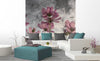 Dimex Violet Flower Abstract Fotobehang 225x250cm 3 banen sfeer | Yourdecoration.nl