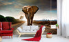 Dimex Walking Elephant Fotobehang 375x250cm 5 banen Sfeer | Yourdecoration.nl